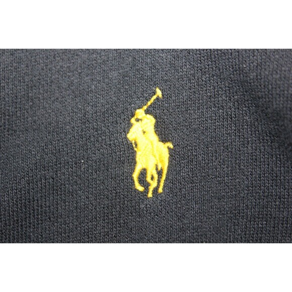 Polo Ralph Lauren Full Zip Sweatshirt Mens Black yellow Striped Pockets SZ XL - Picture 11 of 11